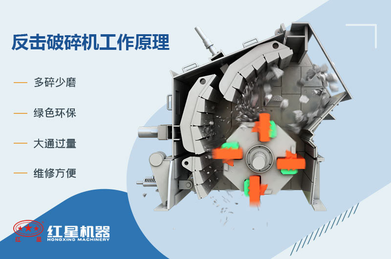 臥式反擊破碎機(jī)工作原理圖