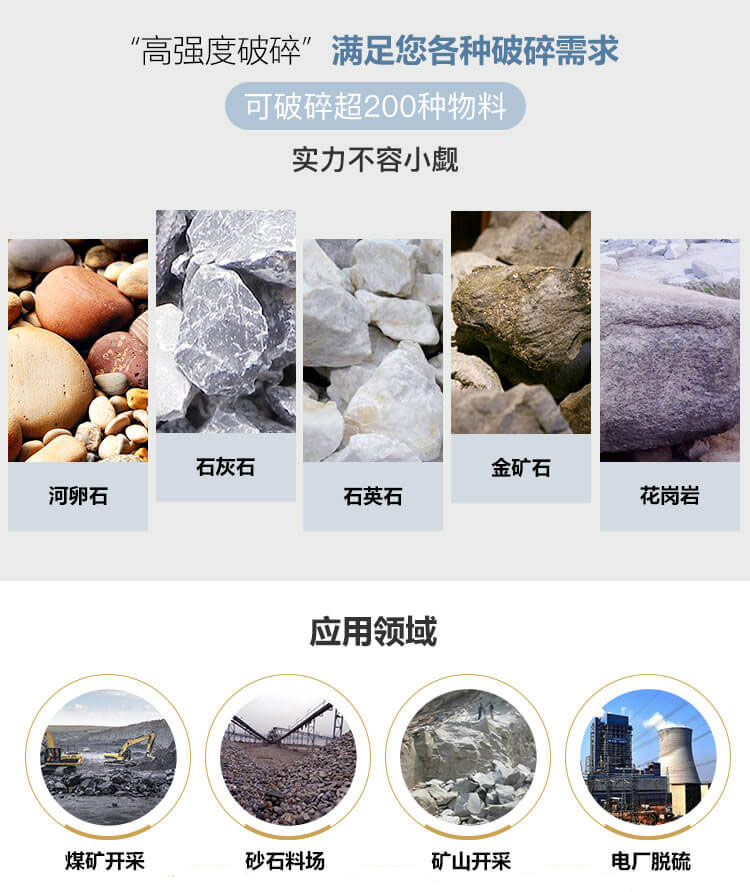 顎式破碎機應(yīng)用領(lǐng)域圖